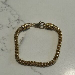 Craftd 18k Gold Plated Stainless Steel Cobra Chain 7.5 Bracelet beautiful design